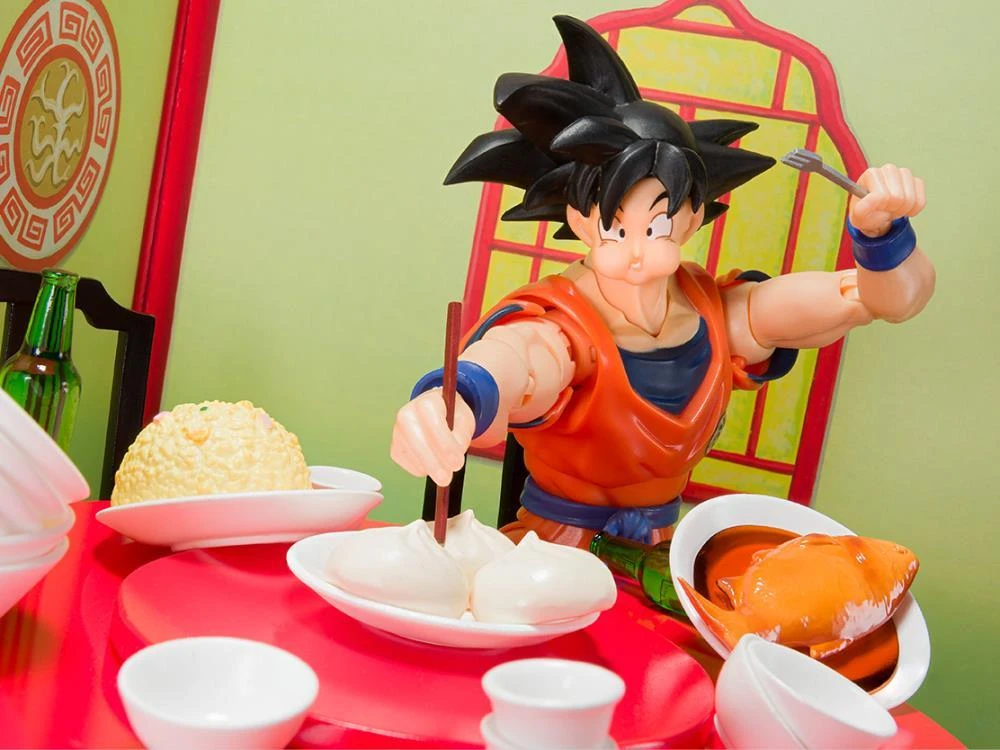 Bandai Dragon Ball Z S.H.Figuarts Goku Eating Scene Set 7 Bandai Dragon Ball Z S.H.Figuarts Goku Eating Scene Set - Image 5