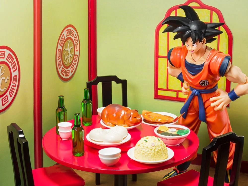 Bandai Dragon Ball Z S.H.Figuarts Goku Eating Scene Set 4 Bandai Dragon Ball Z S.H.Figuarts Goku Eating Scene Set - Image 2