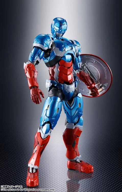 Bandai Tech-On Avengers S.H.Figuarts Tech-On Captain America 4 Bandai Tech-On Avengers S.H.Figuarts Tech-On Captain America - Image 2