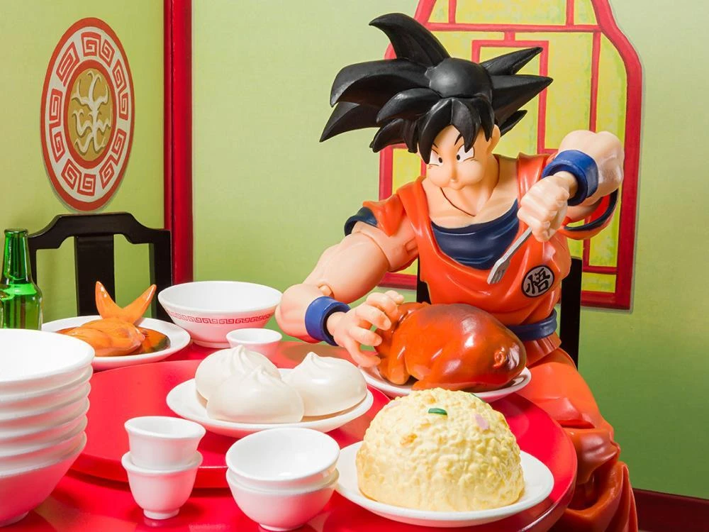 Bandai Dragon Ball Z S.H.Figuarts Goku Eating Scene Set 6 Bandai Dragon Ball Z S.H.Figuarts Goku Eating Scene Set - Image 4