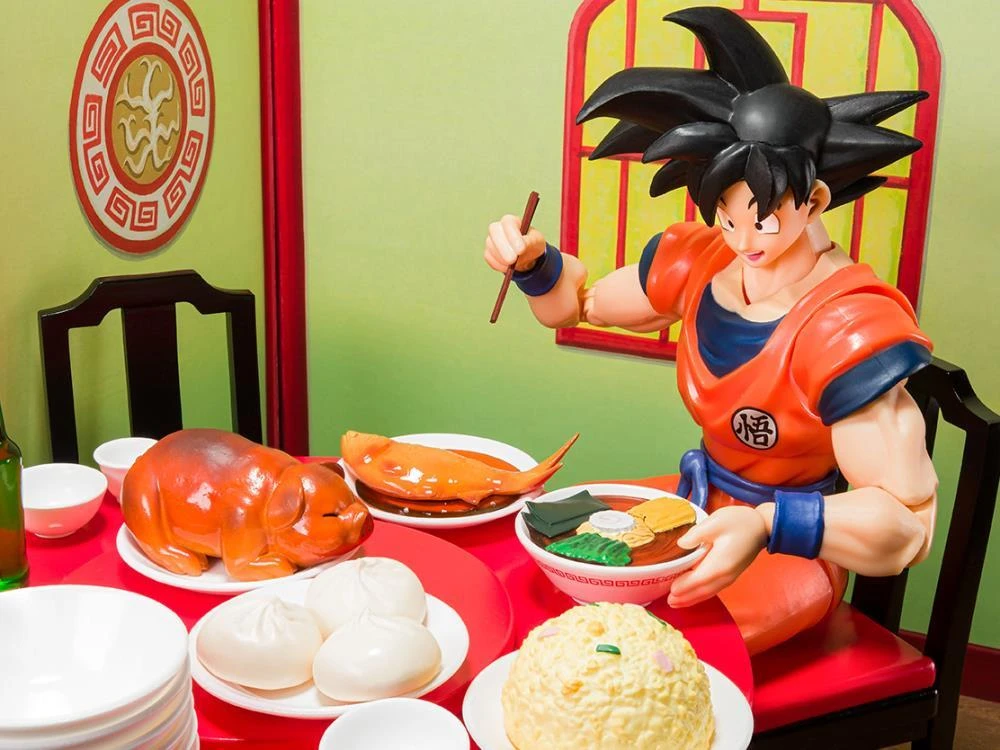Bandai Dragon Ball Z S.H.Figuarts Goku Eating Scene Set 5 Bandai Dragon Ball Z S.H.Figuarts Goku Eating Scene Set - Image 3