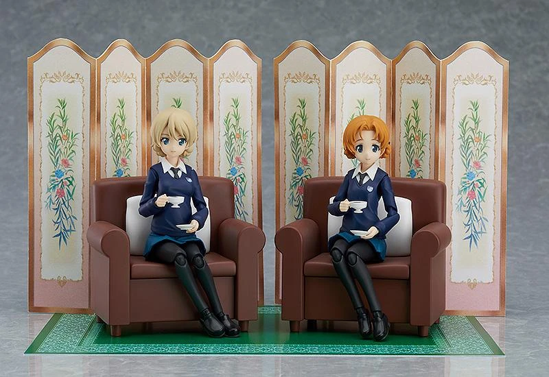 Girls Und Panzer Figma No.406 Darjeeling & Orange Pekoe Set 4 Girls Und Panzer Figma No.406 Darjeeling & Orange Pekoe Set - Image 2