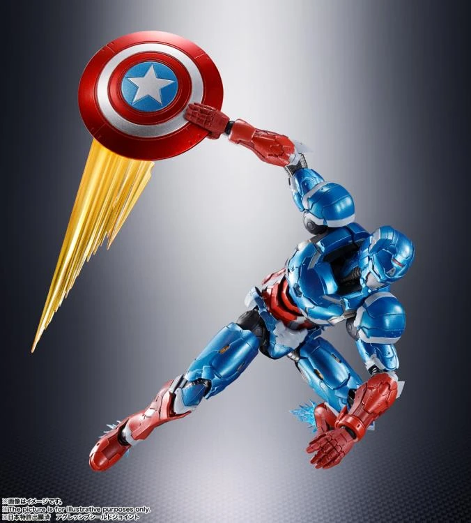 Bandai Tech-On Avengers S.H.Figuarts Tech-On Captain America 10 Bandai Tech-On Avengers S.H.Figuarts Tech-On Captain America - Image 8