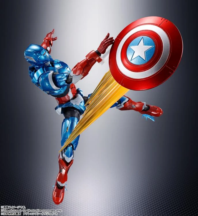 Bandai Tech-On Avengers S.H.Figuarts Tech-On Captain America 8 Bandai Tech-On Avengers S.H.Figuarts Tech-On Captain America - Image 6